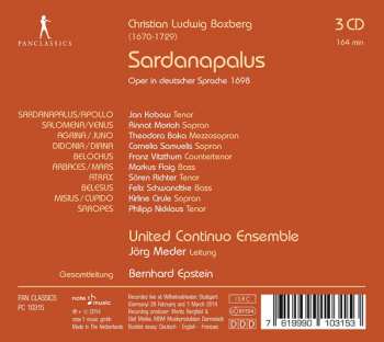 3CD Christian Ludwig Boxberg: Sardanapalus