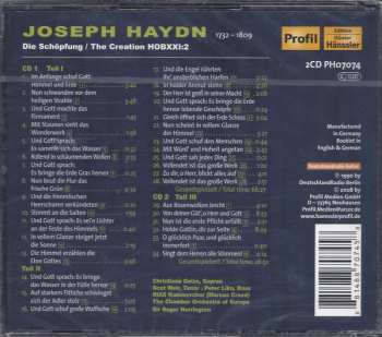 2CD The Chamber Orchestra Of Europe: Joseph Haydn: Die Schöpfung / The Creation HOBXXI:2
