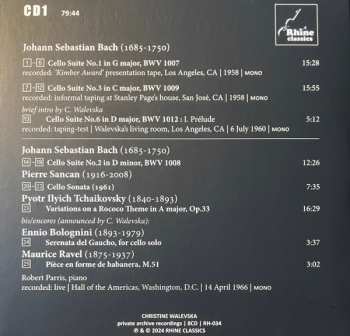 8CD/Box Set Christine Walevska: The Beauty & The Bow (Private Archive Recordings)