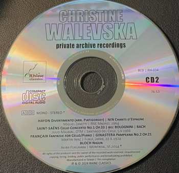 8CD/Box Set Christine Walevska: The Beauty & The Bow (Private Archive Recordings)