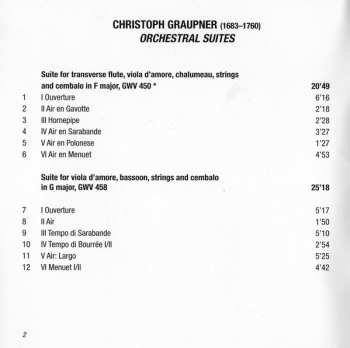 CD Christoph Graupner: Orchestral Suites