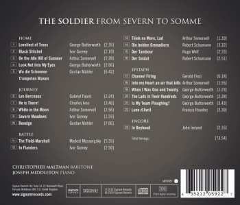 CD Christopher Maltman: The Soldier: From Severn To Somme