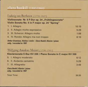 10CD Clara Haskil: Clara Haskil