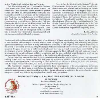 CD Clara Schumann: Piano Concerto • Piano Trio