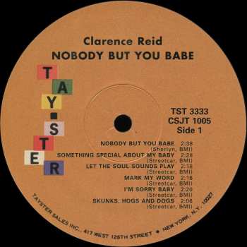 LP Clarence Reid: Nobody But You Babe