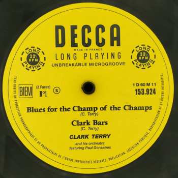 LP Paul Gonsalves: Clark Terry And His Orchestra - Featuring Paul Gonsalves LTD