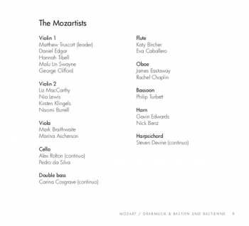 CD The Mozartists: Grabmusik; Bastien Und Bastienne