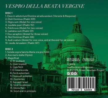 2CD Claudio Monteverdi: Vespro Della Beata Vergine