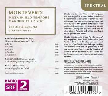 CD Claudio Monteverdi: Missa In Illo Tempore · Magnificat A 6 Voci