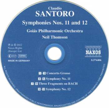CD Claudio Santoro: Symphonies Nos. 11 And 12