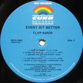 LP Cliff Sarde: Every Bit Better
