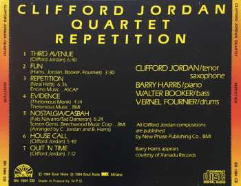 CD Clifford Jordan Quartet: Repetition