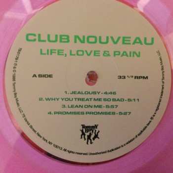 LP Club Nouveau: Life, Love & Pain CLR
