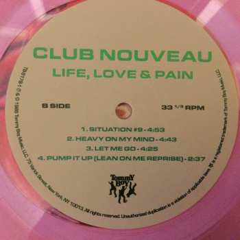 LP Club Nouveau: Life, Love & Pain CLR