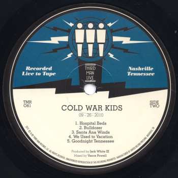LP Cold War Kids: Live At Third Man