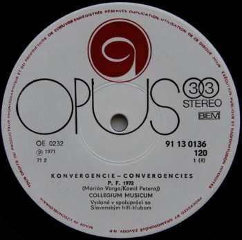 2LP Collegium Musicum: Konvergencie