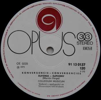 2LP Collegium Musicum: Konvergencie