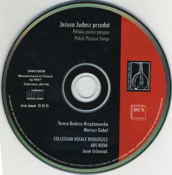 CD Collegium Vocale Bydgoszcz: Jezusa Judasz Przedał