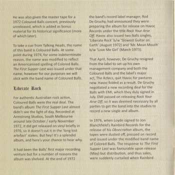 CD Coloured Balls: The First Supper Last Or Scenes We Didn't Get To See