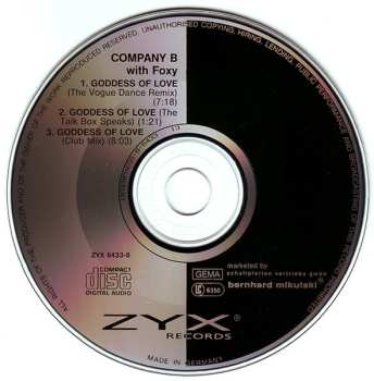 CD Company B: Goddess Of Love