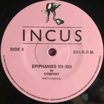 3LP Company: Epiphanies VII-XIII