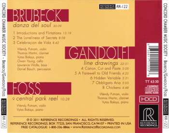 CD Concord Chamber Music Society: Brubeck/Gandolfi/Foss