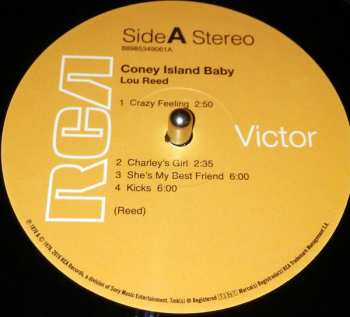 LP Lou Reed: Coney Island Baby