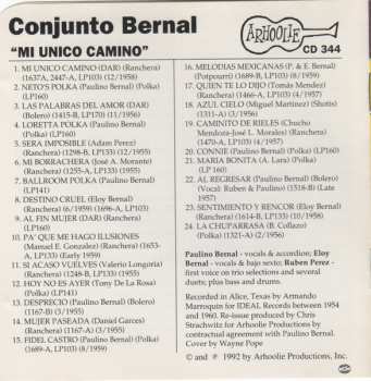 CD Conjunto Bernal: Mi Unico Camino