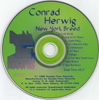 CD Conrad Herwig: New York Breed