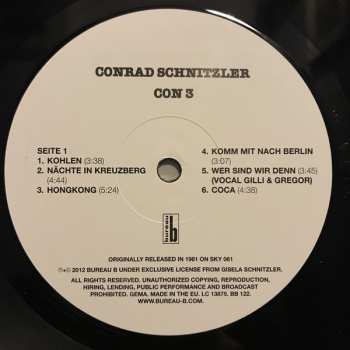 LP Conrad Schnitzler: Con 3