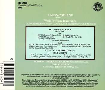 CD Aaron Copland: Old American Songs (Complete) / Canticle Of Freedom; Four Motets