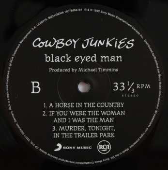 2LP Cowboy Junkies: Black Eyed Man