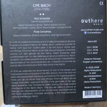 3CD/Box Set Carl Philipp Emanuel Bach: Trio sonatas - Flute Concertos