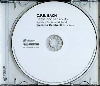 CD Carl Philipp Emanuel Bach: Sense & Sensibility - Sonatas, Fantasias & Rondo