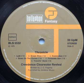 2LP Creedence Clearwater Revival: Chronicle (The 20 Greatest Hits)