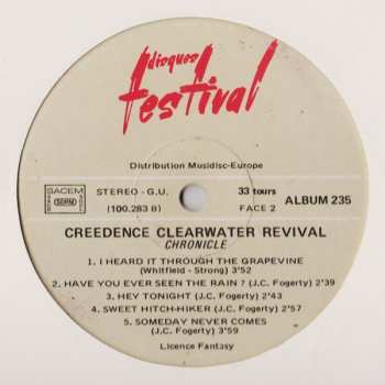 2LP Creedence Clearwater Revival: Chronicle (The 20 Greatest Hits)