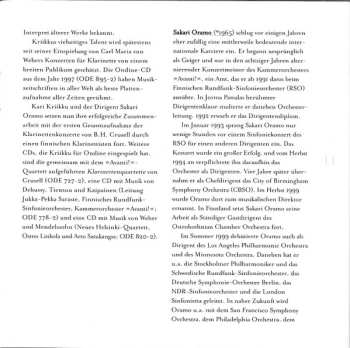 CD Sakari Oramo: Clarinet Concertos