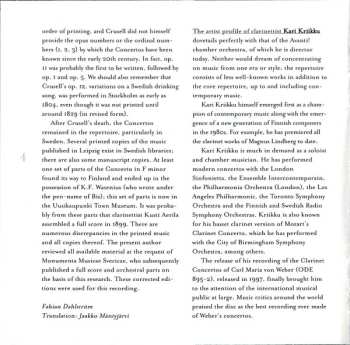 CD Sakari Oramo: Clarinet Concertos