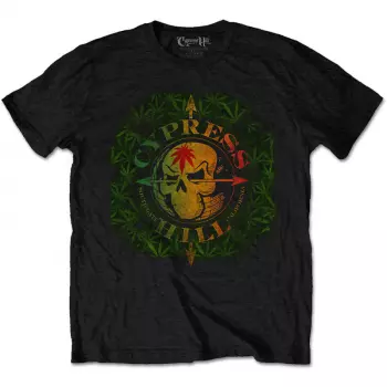 T-Shirt South Gate Logo Cypress Hill & Leaves 