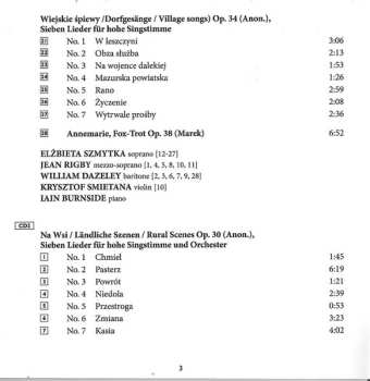 2CD Czeslaw Marek: Songs & Choral Music