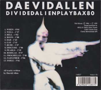 CD Daevid Allen: Dividedalienplaybax80