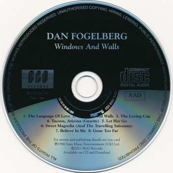 2CD Dan Fogelberg: Windows And Walls / The Wild Places