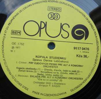 LP Darina Laščiaková: Kopala Studienku