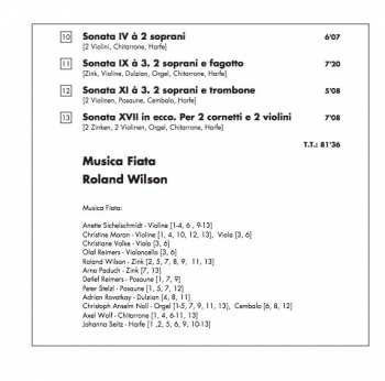 CD Musica Fiata: Sonate Concertate 1629