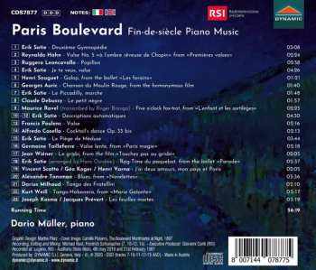 CD Dario Cristiano Müller: Paris Boulevard (Fin-De-Siècle Piano Music)