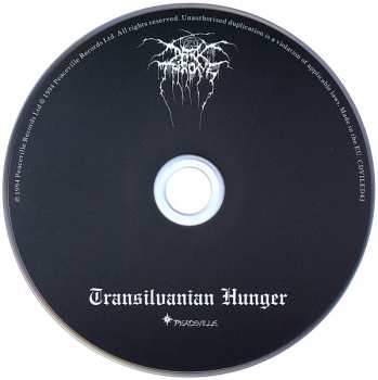 CD Darkthrone: Transilvanian Hunger