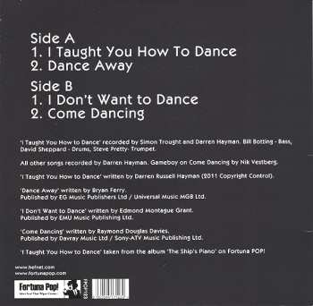 EP Darren Hayman: I Taught You How To Dance