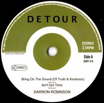 SP Darron Robinson: Bring On The Sound (Of Truth & Kindness)