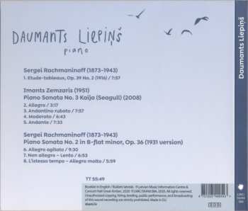 CD Daumants Liepins: Rachmaninoff. Zemzaris