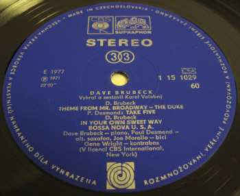 LP Dave Brubeck: Dave Brubeck